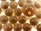 25 Glass Marbles AXOLOTL Clear Pink/Peach Game Pack Shooter Swirl
